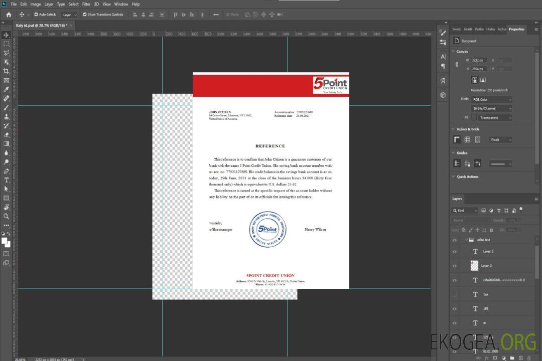 USA , 5Point Bank , référence template